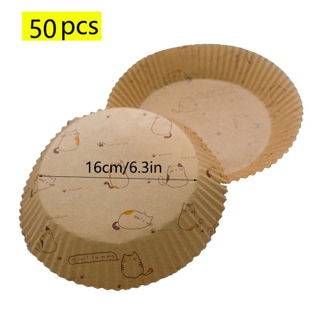 50pcs Air Fryer Disposable Paper Liner