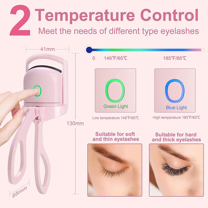 USB Rechargeable Electric Eyelash Curlers